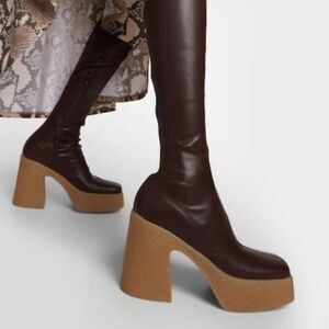Stella McCartney Skyla Stretch Over-the-Knee Boots Size 39 EU 9 US